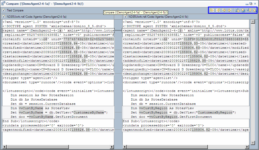 Compare design elements -Agents